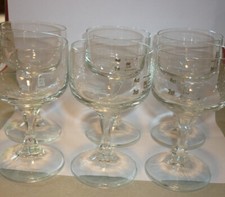 DDR  6 Likör Glas