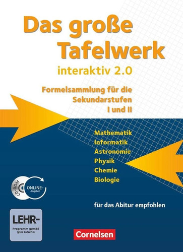 Cornelsen tafelwerk interaktiv - cornelsen,