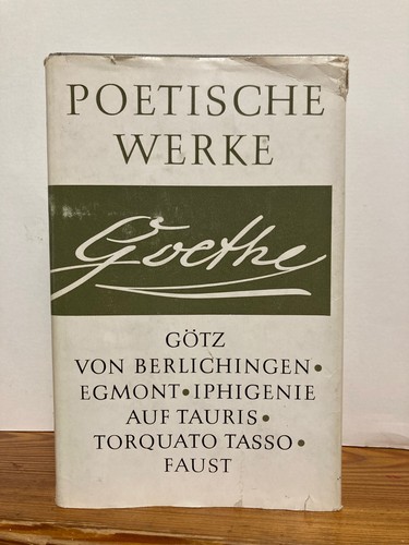 Poetische werke goethe band - werke, 3