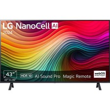 LG 43" 4K Smart TV 43NANO756