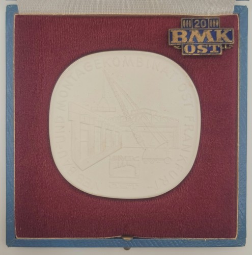 Ddr porzellan medaille veb - ddr,