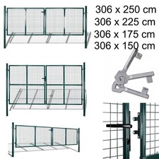 3M Gartenzaun Tor Stahl Gartentor Gartentür Hoftür Tür Gartenpforte Metall  60mm