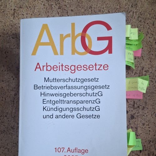 Arbg arbeitsgesetze 107 - arbeitsgesetze,