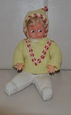 Babypuppe aus der DDR mit Uhrwerk Roschi Rosita VEB Puppenmode Sonneberg in OVP