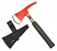 Feuerwehr-Beil mit Schutzüberzug | klein | gebraucht Camping Outdoor Survival