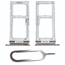 SAMSUNG GALAXY S10 / PLUS SIM KARTEN HALTER TRAY ADAPTER SLOT DUAL PRISM SCHWARZ