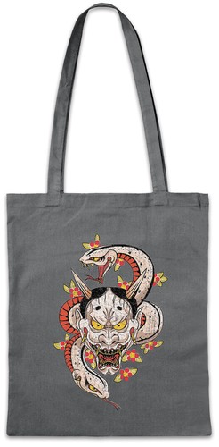 Oni tattoo stofftasche - tattoo,