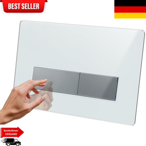Drückerplatte glas weiß - drückerplatte,