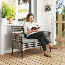 Outsunny Gartensofa 2-Sitzer