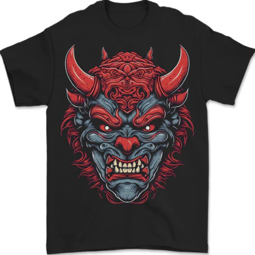 Japanische oni maske samurai - japanische,