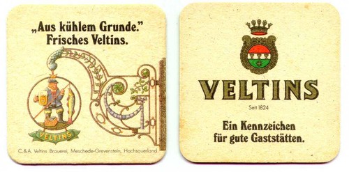 Sehr schöner alter bierdeckel - sehr,