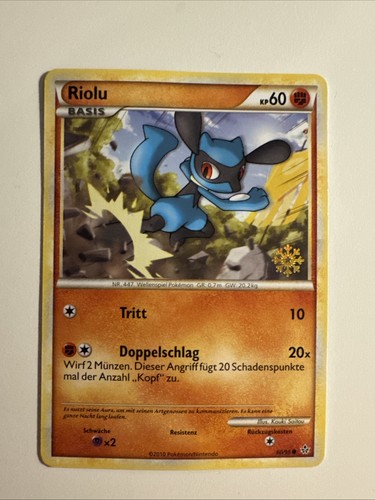 Riolu pokemon karte - riolu, tcg