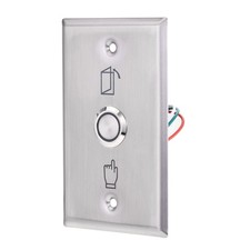 Druckknopfschalter Tür öffnen Zugangskontrolle Edelstahl Panel DC 12V 3A