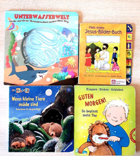 4 Papp-Kinderbücher Wenn kleine Tiere müde sind, Guten Morgen,Jesus Bilder-Buch