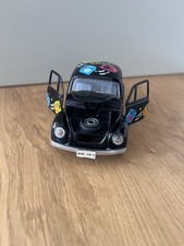 VW Käfer Modellauto Metall -13,5x6x5,5 cm- SS5702 - Aufziehauto mit Rückzug