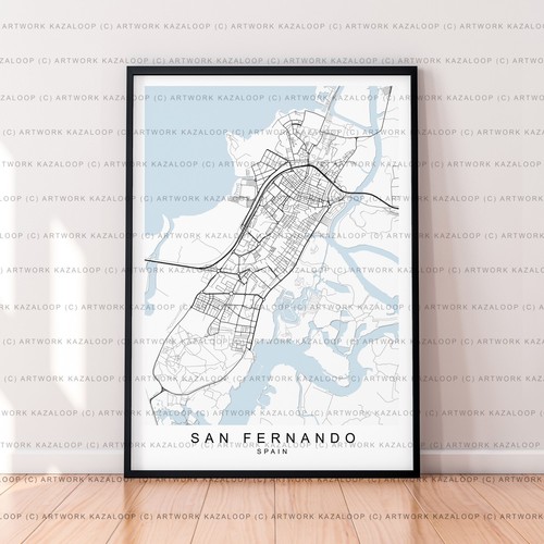 San fernando karte poster - san,