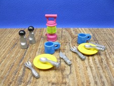 Petroleumlampe Trinkflaschen Teller Tassen Zubehör Camping City Playmobil PF1571