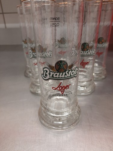 Braustolz lager becher glas - 6x,