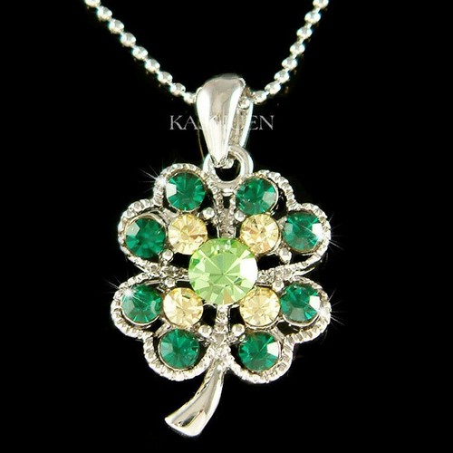 Kleeblatt mit swarovski - 4, ~