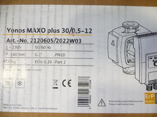 Wilo yonos maxo plus - wilo,
