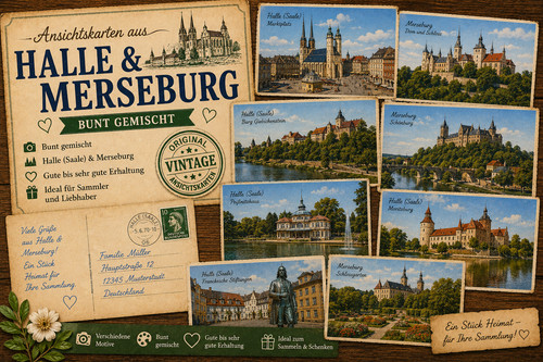 Ansichtskarten aus halle - ansichtskarten, &