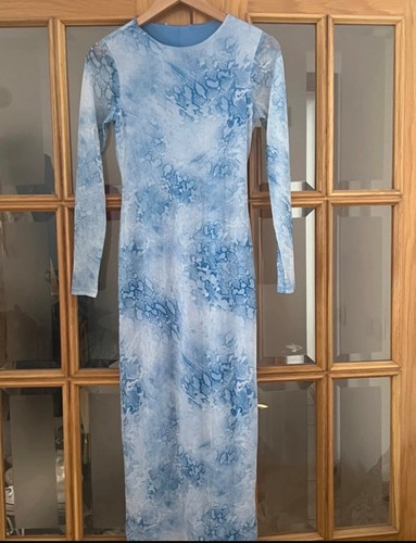 Damen maxi kleid hell - maxi, blau