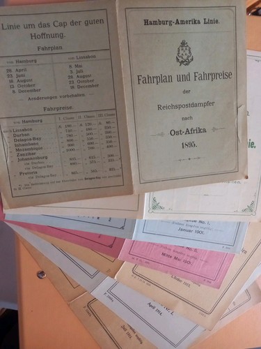Hapag konvolut fahrpläne - konvolut,