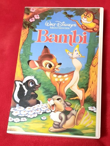 Vhs kassette walt disney - walt, bambi