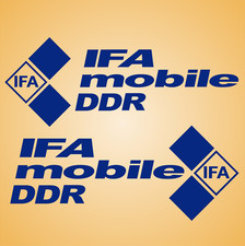 2x75cm IFA mobile DDR IFA Wartburg Trabant Aufkleber Oldtimer DDR Autoaufkleber 