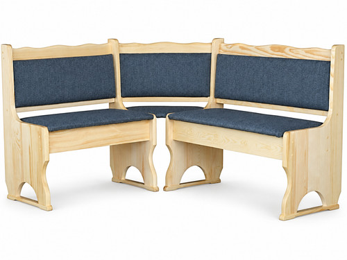 Polster eckbank kiefer massiv - kiefer,