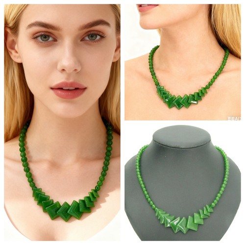 Jade halskette kette damen - jade,