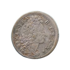 Bayern Maximilian II. Emanuel 15 Kreuzer 1718 fast sehr schön