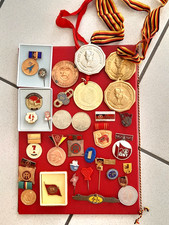 DDR/NVA/GST/FDJ/DDGB u.A. Abzeichen/Medaillenkonvolut verschiedene