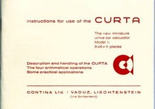 Curta Calculator Instruction
