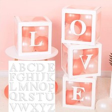 4 Stück Ballonbox Transparent