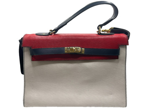 Vintage handtasche rot - rot, creme