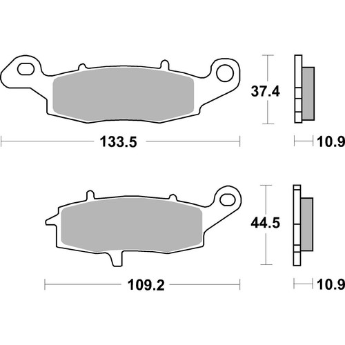 Bremsbelag brembo 07ka15sp - bremsbelag,