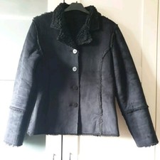 Plüschjacke Mantel kurz