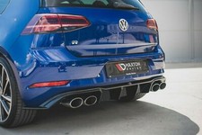 Edelstahl Sportauspuff + Heckdiffusor für VW Golf 7 Facelift mit ABE 120x80mm