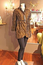 Seidentaft Jacke Bluse Longbluse Tunika Angie Miller M, L Edel Gothic