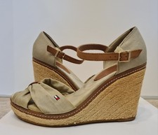 Sandale mit Keilabsatz Tommy Hilfiger Gr. 40, Keilsandalette, Espadrilles