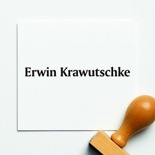 Personalisierter holzstempel - personalisierter,