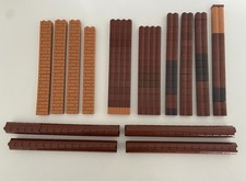 Lego® braune Teile - Ritter Burg - Mauersteine - Holzstämme