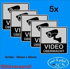 Video Überwachung Aufkleber