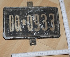 kfz metall nummern schild BQ