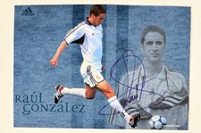Raúl González Blanco Real Madrid original signiertes Autogramm 1999