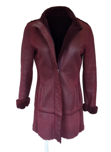 Burberry lammfell lederjacke - lammfell,