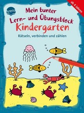 Mein bunter Lern- und Übungsblock Kindergarten. Rätseln, verbinden und zählen: F