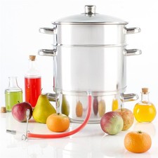 Induktion Dampfentsafter aus Edelstahl Ø26/15L Dampf-Entsafter Saftpresse Obst