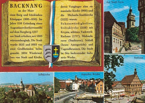 Backnang mehrbildkarte gl1988 - mehrbildkarte,